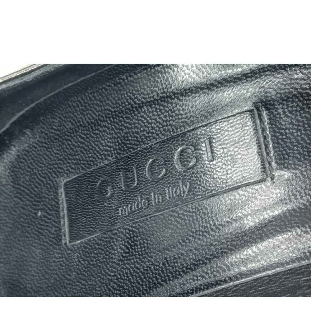 Gucci Black Leather Studded D’Orsay Pumps Size 8 B Shoes Heels